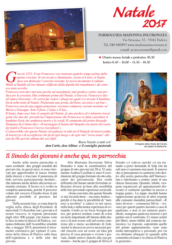 Bollettino Natale 2017 Copertina