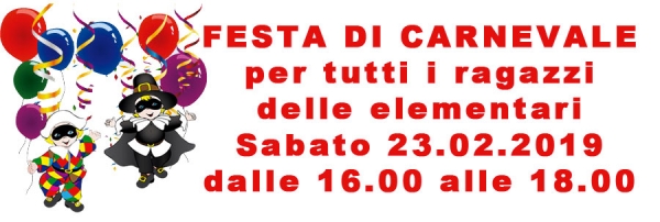 Elementari Carnevale 2019